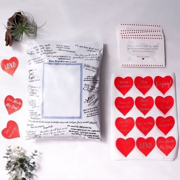 72 P	C BUNDLE MAILERS COMPLETE W CARDS / STICKER NWT THANK YOU SHIPPING BUSINESS - Picture 3 of 11